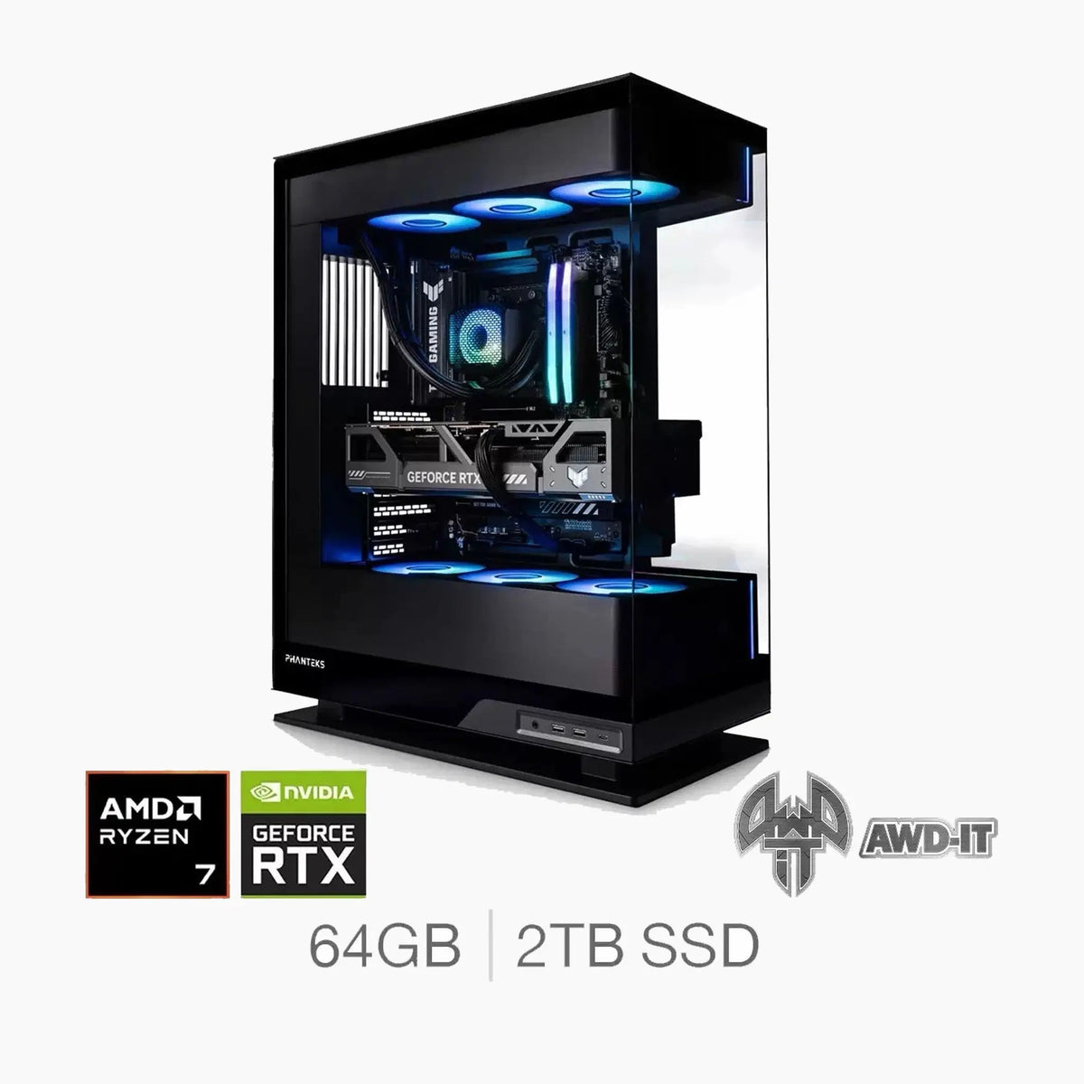 AWD-IT Evolution 9, AMD Ryzen 7, 64GB RAM, 2TB SSD, NVIDA GeForce RTX 5090