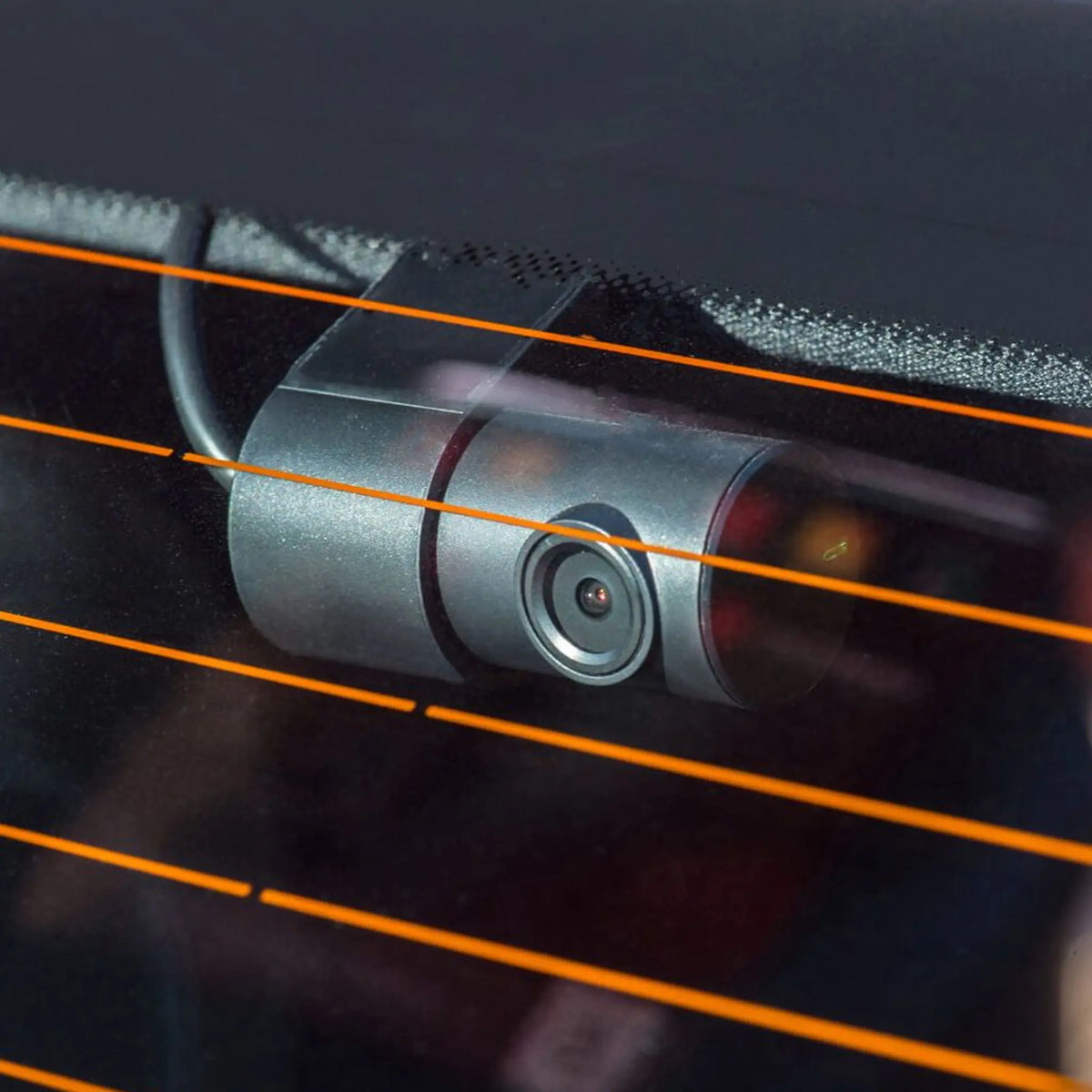 Rear camera included with Halo Pro dual dash cam system