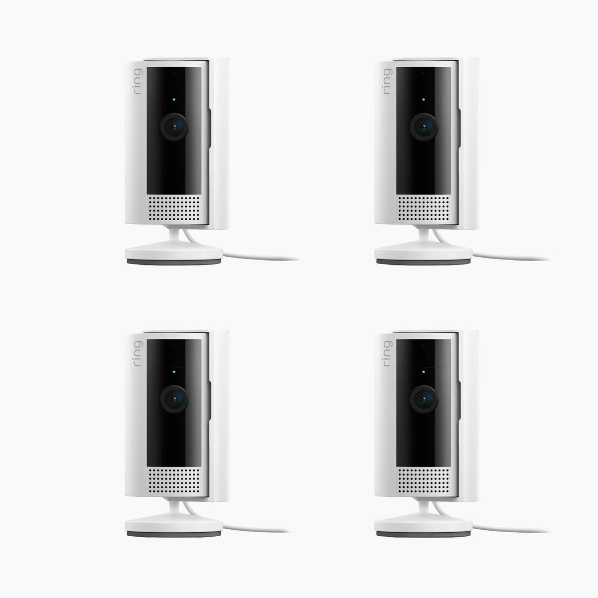 Ring Indoor Cam Plug-In (Pack of 4) – white indoor security cameras