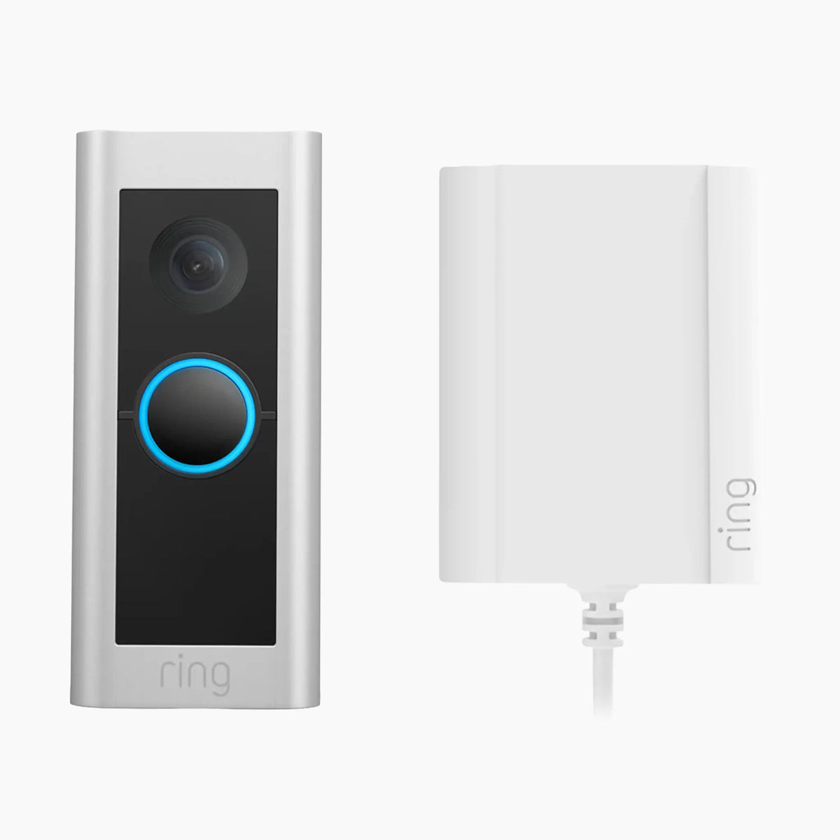 Ring Doorbell Pro 2 Plug-In with power adapter (Satin Nickel)